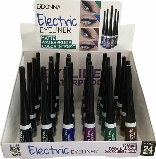 Hete verkoop ? D'Donna - Vloeibare Eyeliner - Paars - Waterproof - Matte - 1 Flacon Met 3 Gram Inhoud - Nummer 3 ? 2 Hete verkoop ? D'Donna - Vloeibare Eyeliner - Paars - Waterproof - Matte - 1 Flacon Met 3 Gram Inhoud - Nummer 3 ? - Afbeelding 2