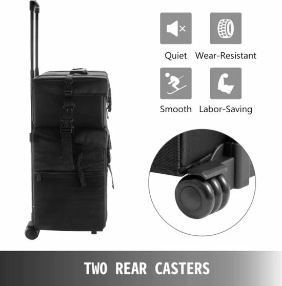 Gloednieuw ⭐ Guardian Beauty Make Up / Pedicure-trolley - Pedicure Koffer - Schoonheids Koffer - 100% Polyester Stof - Een Stuk - Pedicure Motor Past In Beide Koffers - Vrij Compact - Thuis Of Mobiel Of Kapper Zaak ⌛ 4 Gloednieuw ⭐ Guardian Beauty Make Up / Pedicure-trolley - Pedicure Koffer - Schoonheids Koffer - 100% Polyester Stof - Een Stuk - Pedicure Motor Past In Beide Koffers - Vrij Compact - Thuis Of Mobiel Of Kapper Zaak ⌛ - Afbeelding 4