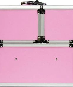 Gloednieuw ? Beauty And Things BEAUTYCASE XL ROZE MAT GLAD CUBE, Incl. Vak Verdeling ( 45 St. ) Stevige Professionele Aluminium Make-up Koffer Met Sloten Make Up Koffer - Make Up Koffer Meisjes Stylisten, Schoonheidsspecialisten -visagisten - Gellak, Beautycase ?
