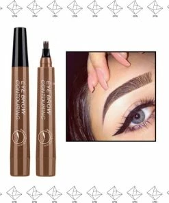 Hete verkoop ? EPIN ? EPIN | Wenkbrauw Tattoo Pen | Wenkbrauwpen | Wenkbrauwpotlood | DONKER BRUIN ?