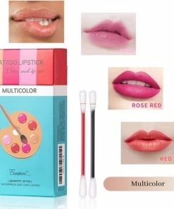 Beste Pirce ? Bellive Tattoo ? Lipstick Red - ? Lipstick Dames - Tiktok - Lippenstift Wattenstaafje 20 Stuks - ? Lipstick Set - Waterproof ? Lipstick - Lippenstift Langhoudend - Long Lasting Lip Gloss - Multicolor ✨ -Tom Ford Shop 550x567 10