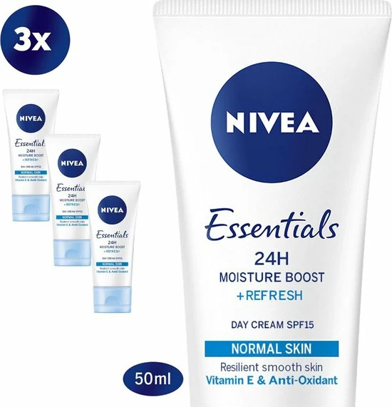 Kopen ? NIVEA Essentials Hydraterende Dagcrème - SPF 15 - 3 X 50ml ❤️ 1 Kopen ? NIVEA Essentials Hydraterende Dagcrème - SPF 15 - 3 X 50ml ❤️