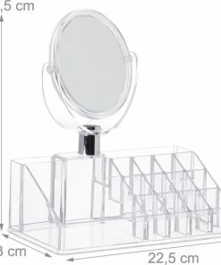 Beste deal ? Fleau Make-up Organizer Met Spiegel - Transparant Acryl - Cosmetica - Nagellak/ Lippenstift - Cadeau Voor Vrouw ? -Tom Ford Shop 550x574 2