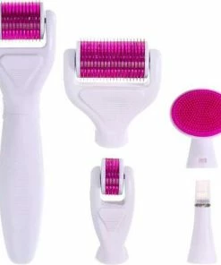 Beste recensies van ? DRS 6 In 1 Derma Roller Kit Micro Naalden | Bestseller | 1200/1.5mm, 720/1.0mm, 300/0.5mm + Tool Met 12 Naalden + Siliconne Gezichtskam + Desinfectie Basis | Gezichts- En Huidverzorging | 6 In 1 Paars ?