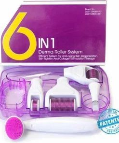 Beste recensies van ? DRS 6 In 1 Derma Roller Kit Micro Naalden | Bestseller | 1200/1.5mm, 720/1.0mm, 300/0.5mm + Tool Met 12 Naalden + Siliconne Gezichtskam + Desinfectie Basis | Gezichts- En Huidverzorging | 6 In 1 Paars ? -Tom Ford Shop 550x591 3