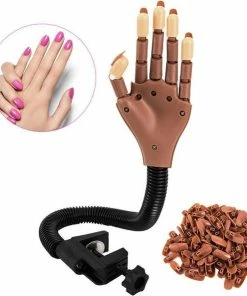 Hete verkoop ? Nailart Deluxe Nail Trainer Oefenhand - Gelnagels / Acrylnagels Nagelbedjes - Met 100 Nageltips ? -Tom Ford Shop 550x593 1