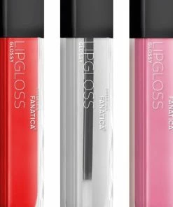 Hete verkoop ? Cosmetica Fanatica - Glossy Lipgloss - Set Met 3 Kleuren: Rood / Transparant / Roze - Glanzend - 3 Flesjes Met Elk 3 Gram Inhoud ?