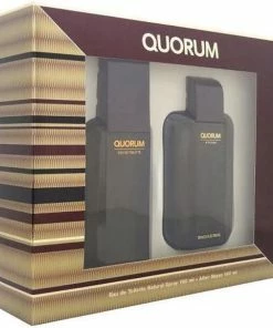 Gloednieuw ? QUORUM By Antonio Puig - Gift Set - 100 Ml Eau De Toilette Spray + 100 Ml After Shave ?