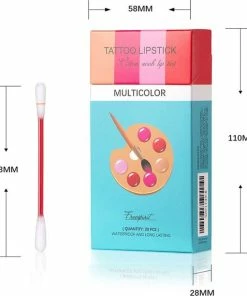 Beste Pirce ? Bellive Tattoo ? Lipstick Red - ? Lipstick Dames - Tiktok - Lippenstift Wattenstaafje 20 Stuks - ? Lipstick Set - Waterproof ? Lipstick - Lippenstift Langhoudend - Long Lasting Lip Gloss - Multicolor ✨ -Tom Ford Shop 550x612