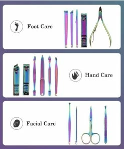 Nieuw ✨ Jiloma Products Luxe Manicureset & Pedicure Set - 15 Delig - In Etui - Nagelverzorging - Voetverzorging - Gezichtsverzorging - Reis Set ? -Tom Ford Shop 550x632 1