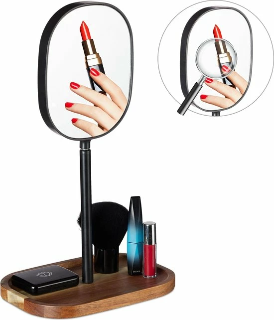 Top 10 ? Relaxdays Make Up Spiegel Met 3x Vergroting - Scheerspiegel - Op Voet - Draaibaar - Plank ? 1 Top 10 ? Relaxdays Make Up Spiegel Met 3x Vergroting - Scheerspiegel - Op Voet - Draaibaar - Plank ?
