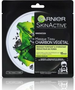 Top 10 ? Garnier SkinActive Pure Charcoal Black Sheet Mask - Zuiverend En Verfijnend Gezichtsmasker ?