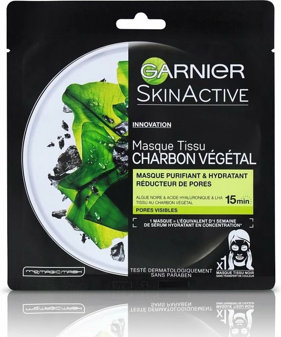 Top 10 ? Garnier SkinActive Pure Charcoal Black Sheet Mask - Zuiverend En Verfijnend Gezichtsmasker ? 1 Top 10 ? Garnier SkinActive Pure Charcoal Black Sheet Mask - Zuiverend En Verfijnend Gezichtsmasker ?