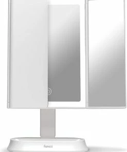Beste Pirce ✨ Fancii Make-up Spiegel Met Natuurlijke LED Licht - 5x & 7x Vergroting - Driedelige Makeup Mirror Met Dimbare Verlichting - Touch Screen - Stand - Sora (Wit) ⌛ -Tom Ford Shop 550x685 2