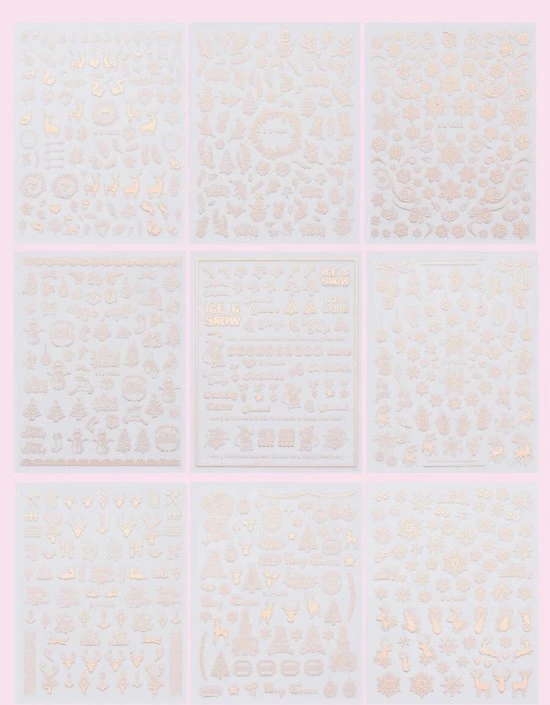 Flash-uitverkoop ? Merkloos Nagelstickers | Nail Art Stickers | Kerst | Nagels | Nagelstickers Velletjes | Stickers Nagelstudio | Nagelstickers Kerst | Kerst Decoratie | 9 Vellen | Roze Goud ? 1 Flash-uitverkoop ? Merkloos Nagelstickers | Nail Art Stickers | Kerst | Nagels | Nagelstickers Velletjes | Stickers Nagelstudio | Nagelstickers Kerst | Kerst Decoratie | 9 Vellen | Roze Goud ?