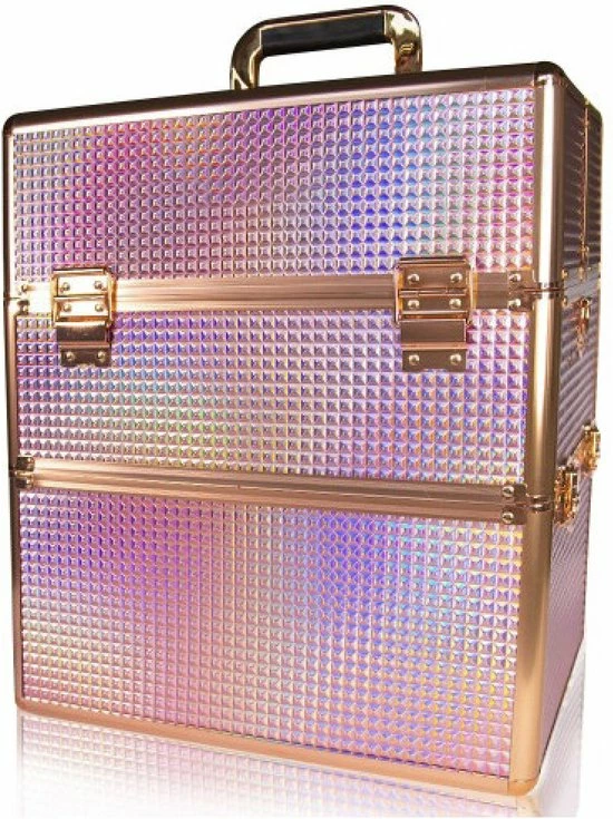 Begroting ✨ IMPREZZ Nagelkoffer | Beauty Case - Diamond - Roze Hologram | Afmetingen 25x35x40,5 Cm | Veel Opbergruimte ✔️ 1 Begroting ✨ IMPREZZ Nagelkoffer | Beauty Case - Diamond - Roze Hologram | Afmetingen 25x35x40,5 Cm | Veel Opbergruimte ✔️