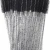 Gloednieuw ? Merkloos Wegwerp Wimper En Wenkbrauw Borsteltjes - Mascara Borsteltjes - 10 Stuks - Zwart Glitter ❤️