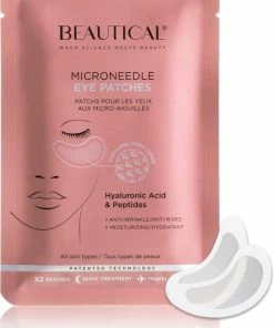 Hete verkoop ? BEAUTICAL Micronaadel Oog Patches - 80% Hyaluronzuur & Peptides - Microneedling Oogpatches, Oogmasker, Eye Patch, Eye Mask - Anti Rimpel, Anti Aging, Tegen Wallen - 1 Paar ?