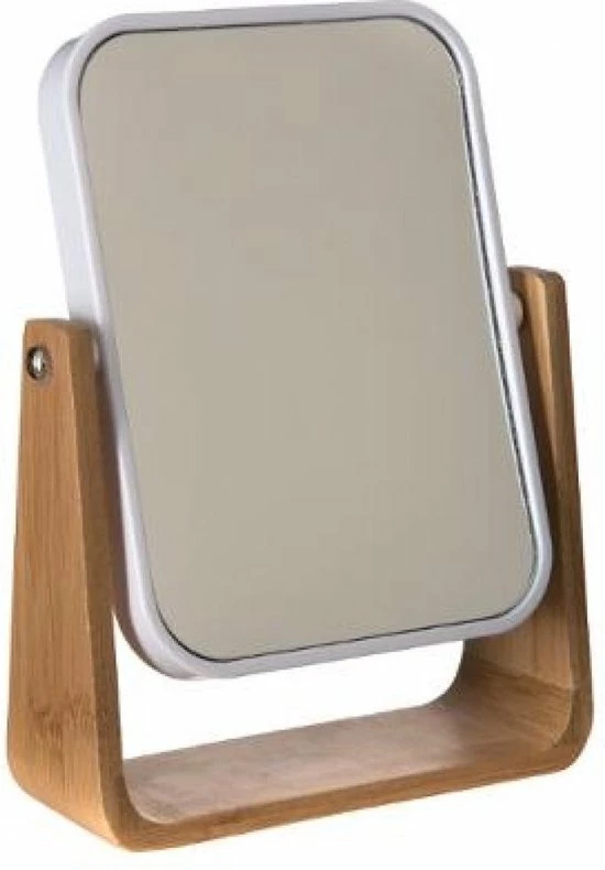 Beste deal ❤️ 5five Dubbele Make-up Spiegel/scheerspiegel Op Voet 16 X 6 X 22 Cm Wit - Badkamer Scheerspiegels Op Standaard ? 1 Beste deal ❤️ 5five Dubbele Make-up Spiegel/scheerspiegel Op Voet 16 X 6 X 22 Cm Wit - Badkamer Scheerspiegels Op Standaard ?